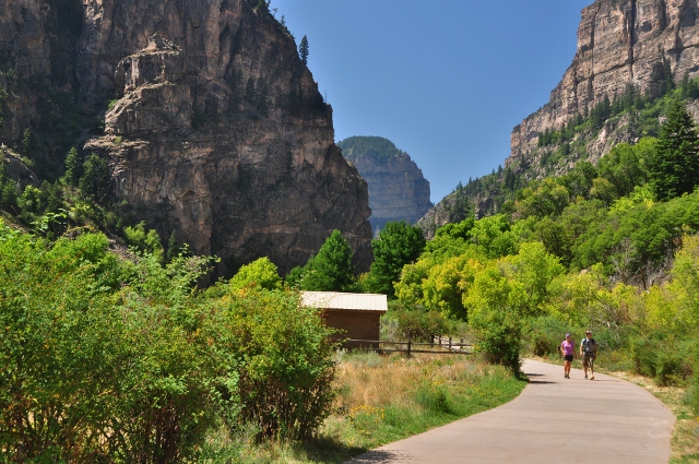 the Glenwood Canyon bike path